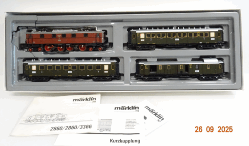 Märklin H0 2860 Zugset 4tlg. Bayern Schnellzug um 1926 in OVP JL3173