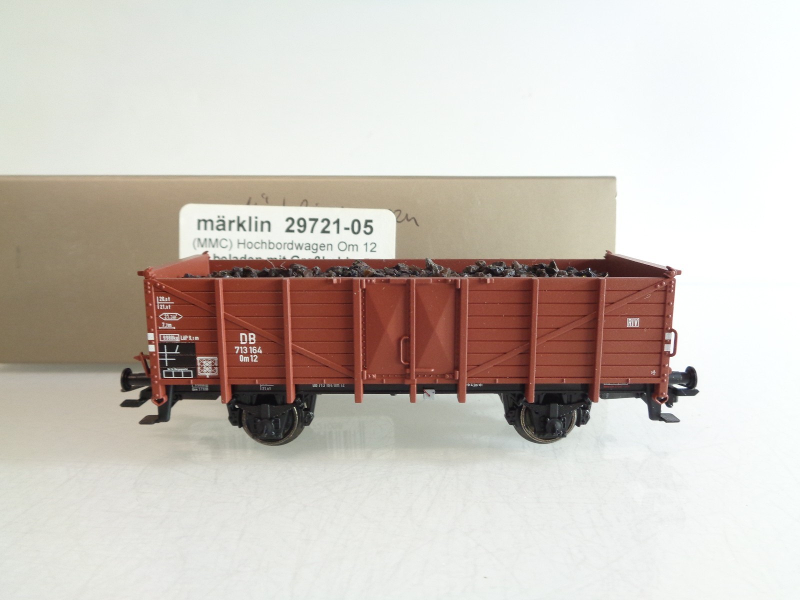 Märklin H0 29721-05 Hochbordwagen beladen mit Großkohle in EVP BH884 – Bild 3