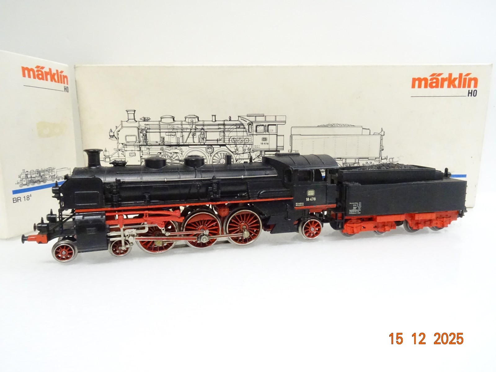 Märklin H0 3093 Dampflok BR 18 478 der DB mit OVP JL5105