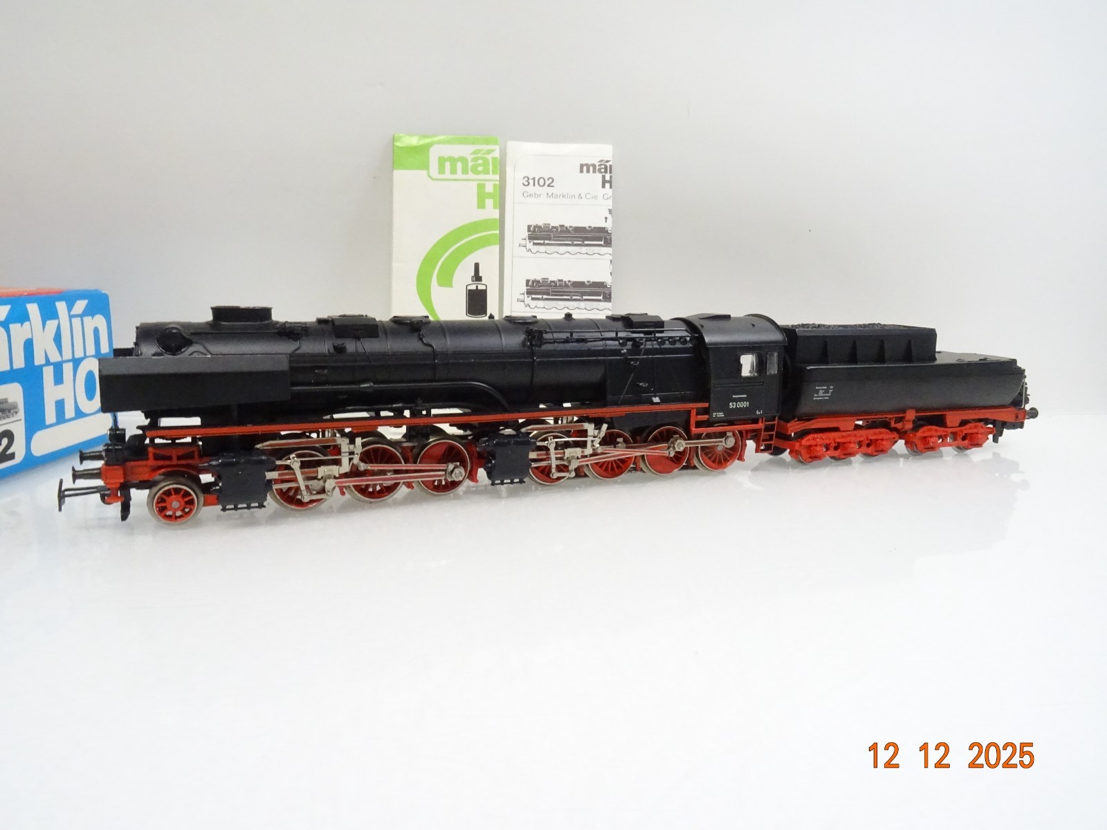 Märklin H0 3102 Dampflok BR 53 0001 der DR Borsig in OVP JL5050
