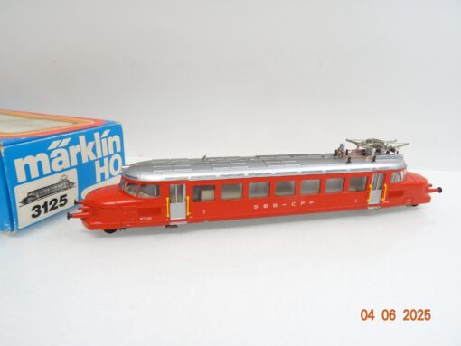 Märklin H0 3125 Schweiz Elektro-Triebwagen RCe 2/4 Roter Pfeil SBB in OVP JL899