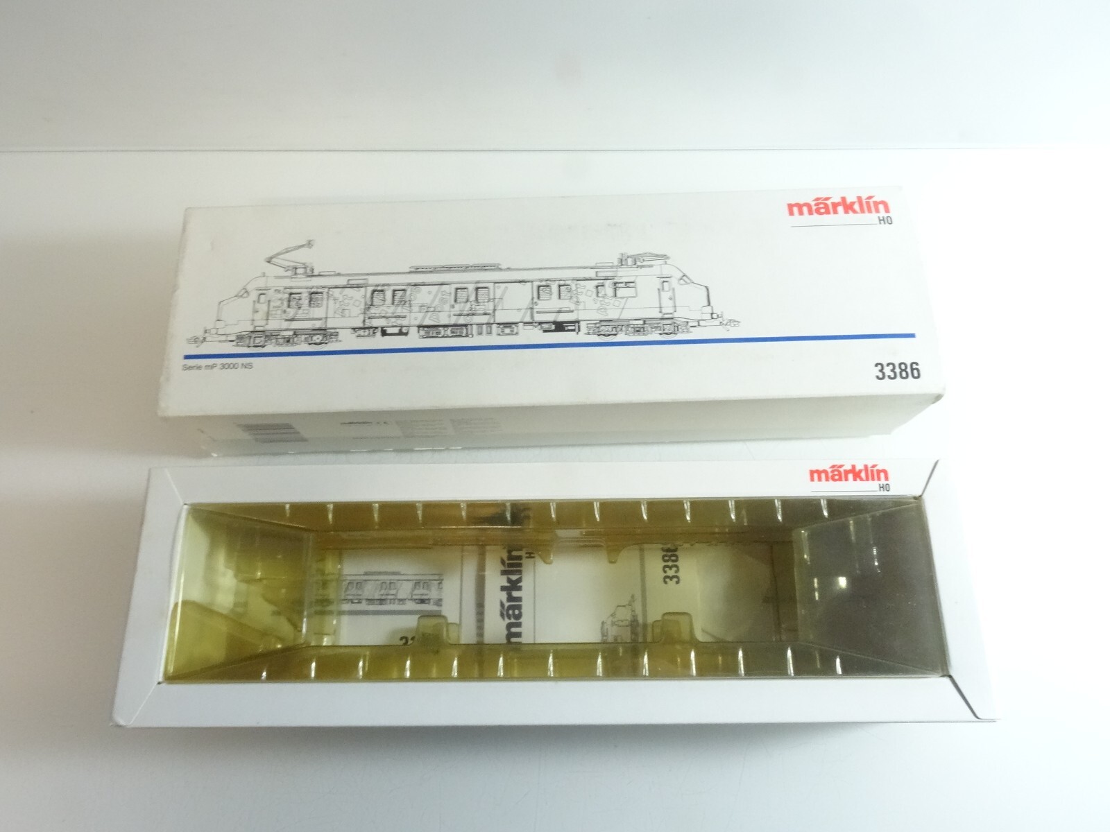 Märklin H0 3386 Leerverpackung für E Lok der NS, siehe Foto QR7395