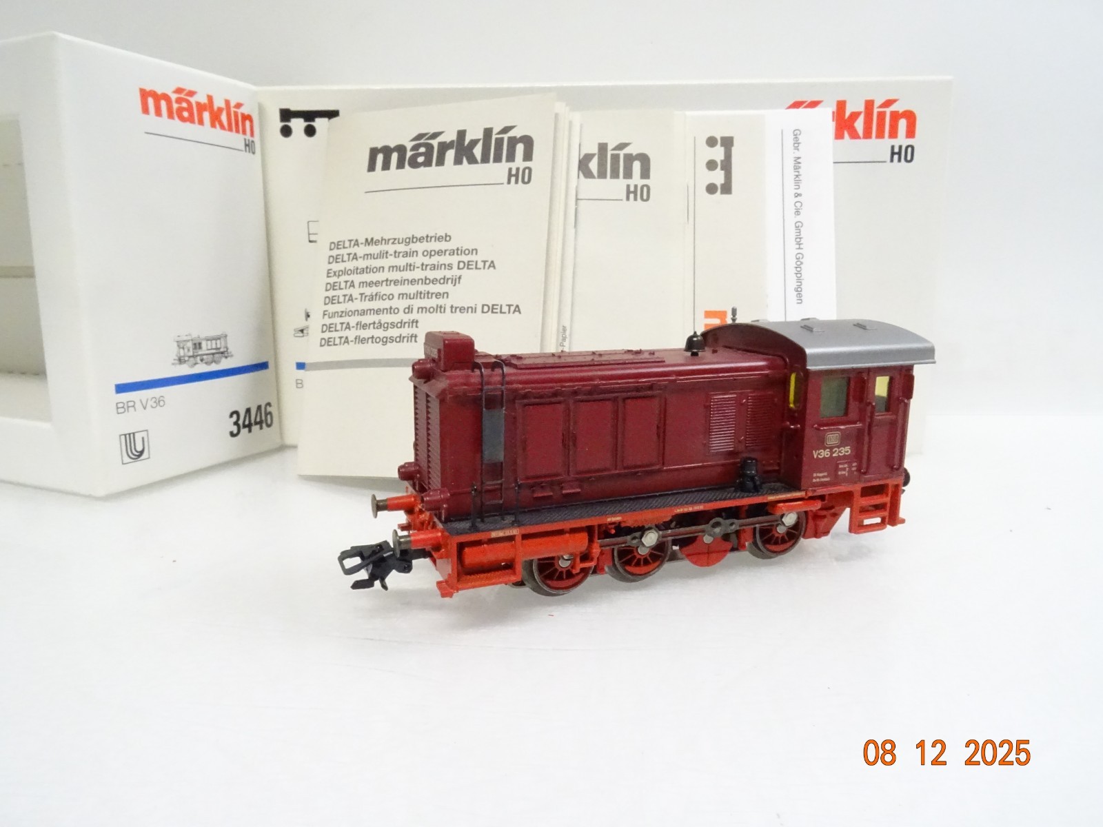 Märklin H0 3446 Diesellok V 36 235 der DB Delta Digital in OVP JL4929