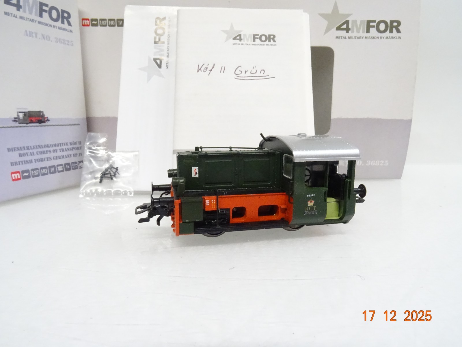 Märklin H0 36825 Diesellok Köf II Royal Corps of Transport Digital in OVP JL5157