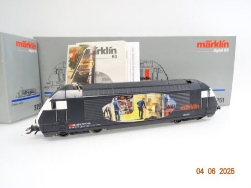 Märklin H0 3751 Schweiz E-Lok Re 460 017-7 Heizer der SBB Digital in OVP JL904