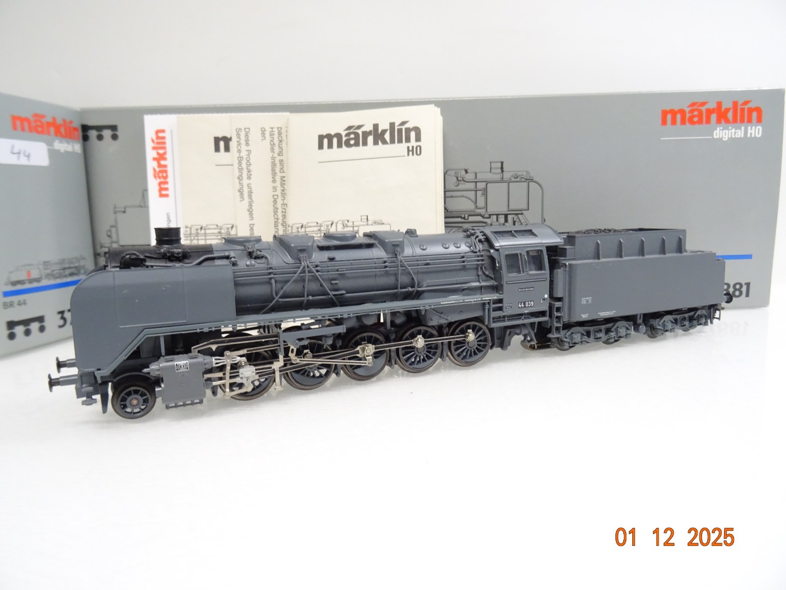 Märklin H0 37881 Dampflok BR 44 039 grau der DRG Digital in OVP JL4779