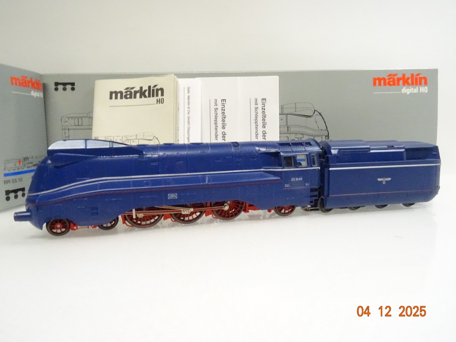 Märklin H0 3789 Dampflok BR 03 1049 Stromlinie der DRG Digital in OVP JL4869