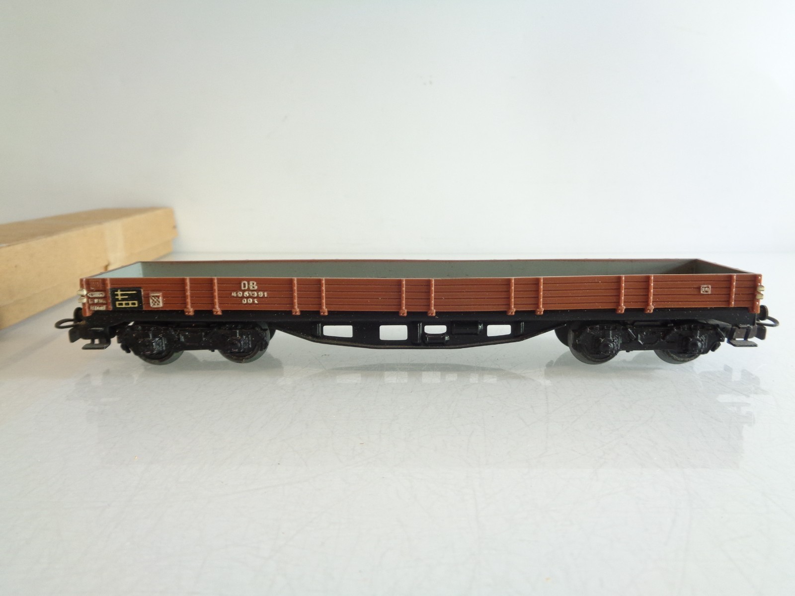 Märklin H0 391/1 Niederbordwagen der DB in OVP BH889 – Bild 4