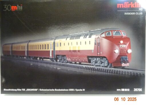 Märklin H0 39706 MHI TEE Diesel-Triebzug RAm Edelweiss Mfx Sound in OVP JL3361 – Bild 3