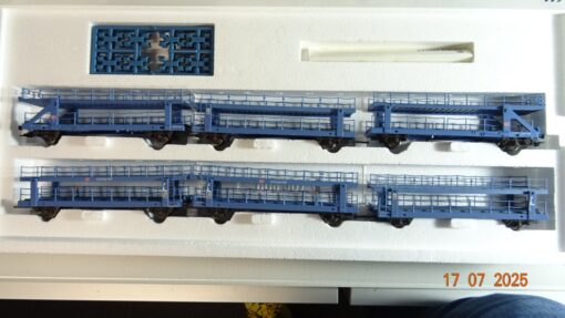 Märklin H0 41761 Set 6 Doppelstockwagen-Autotransporter Sylt DB in OVP PR9064 – Bild 3
