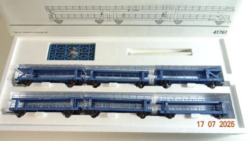 Märklin H0 41761 Set 6 Doppelstockwagen-Autotransporter Sylt DB in OVP PR9064