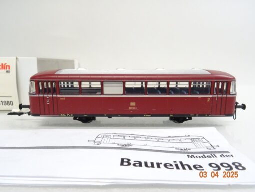 Märklin H0 41980 Schienenbus Beiwagen 2.Kl. der DB in OVP PR6853 – Bild 3