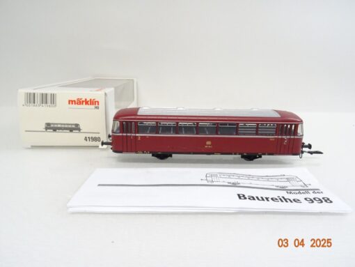 Märklin H0 41980 Schienenbus Beiwagen 2.Kl. der DB in OVP PR6853
