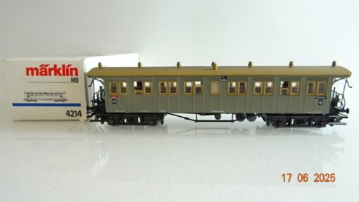Märklin H0 4214 Personenwagen 4. Kl. Württemberg in OVP PR8448