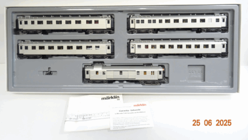 Märklin H0 4228 Wagen-Set 5tlg. Rheingold Metall-Technologie 1990 in OVP JL1078