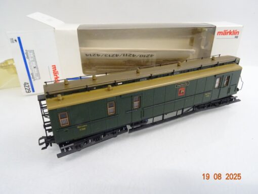 Märklin H0 4229 Bahnpostwagen 7508 Königlich Württembergische Post in OVP RR3041 – Bild 3