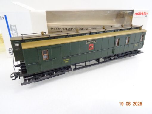 Märklin H0 4229 Bahnpostwagen 7508 Königlich Württembergische Post in OVP RR3041