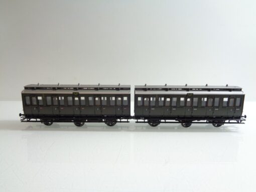 Märklin H0 4307 AC Doppel-Abteilwagen 2. Kl. in OVP F329 – Bild 3