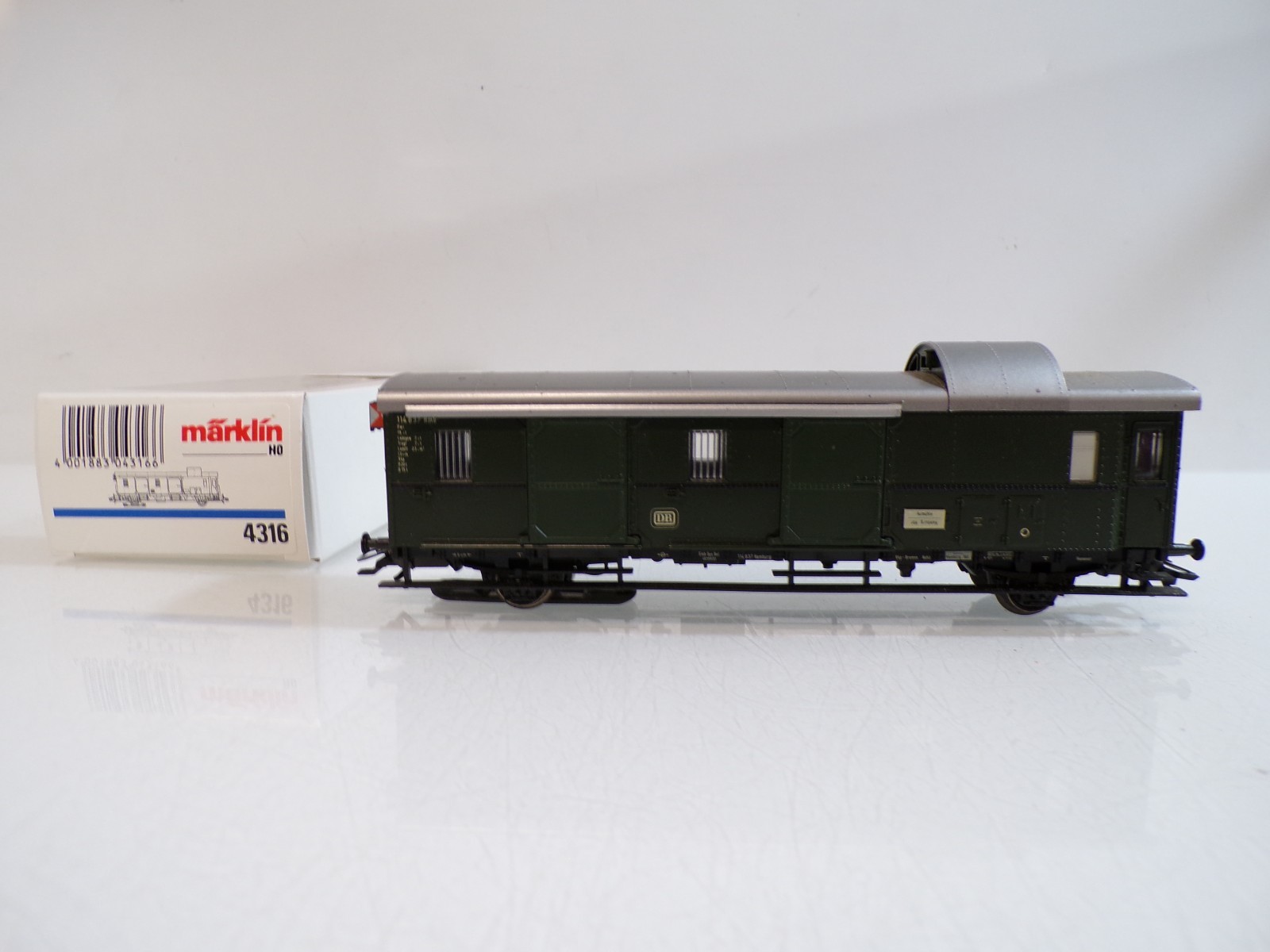 Märklin H0 4316 Gepäckwagen mit Schlußlaternen der DB in OVP BH1992