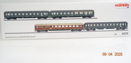 Märklin H0 43279 Schnellzugwagen-Set 4tlg. Ep III der DB in OVP LE9964
