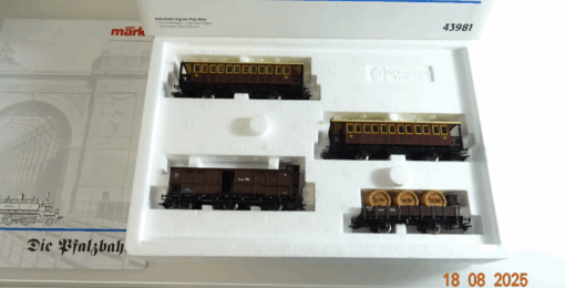 Märklin H0 43981 Nebenbahnzug der Pfalz-Bahn 4 tlg.  in OVP PR9604