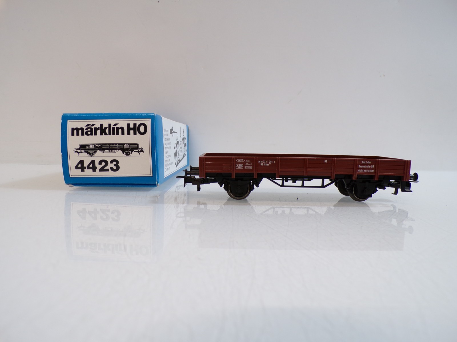Märklin H0 4423 Niederbordwagen der DB in OVP BH2015