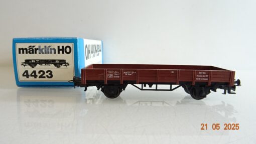 Märklin H0 4423 Niederbordwagen der DB in OVP PR7890