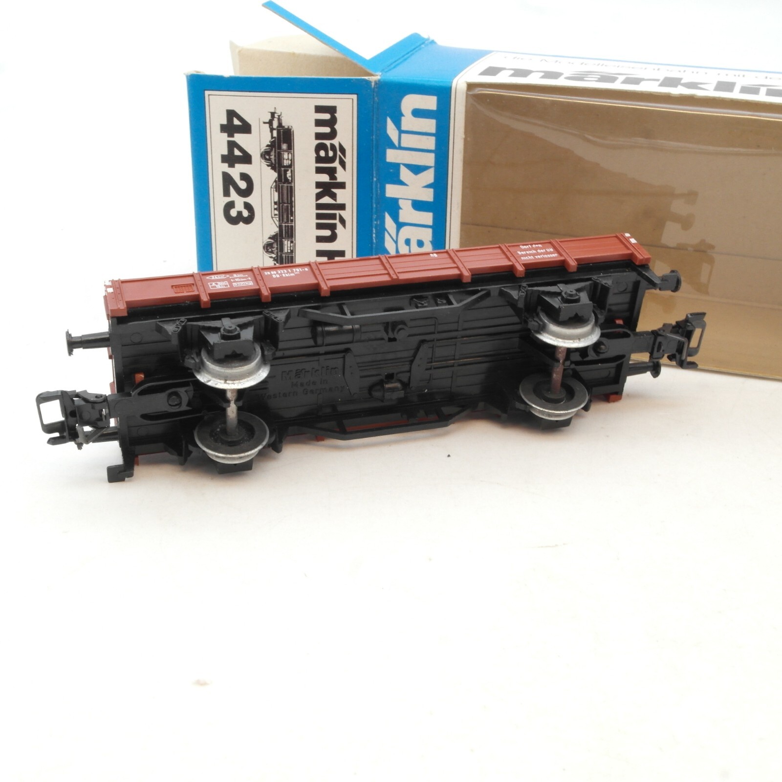 Märklin H0 4423 Niederbordwagen der DB in OVP RG2882 – Bild 3