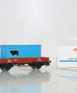 Märklin H0 4423 Niederbordwagen mit Ladung der DB in OVP LW520