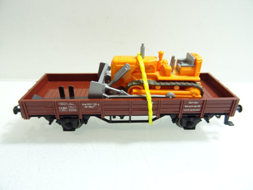 Märklin H0 4424 Niederbordwagen der DB mit Planierraupe in OVP AR6884 – Bild 3