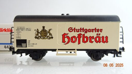 Märklin H0 4439 Kühlwagen Stuttgarter Hofbräu der DB in OVP PR7480 – Bild 3
