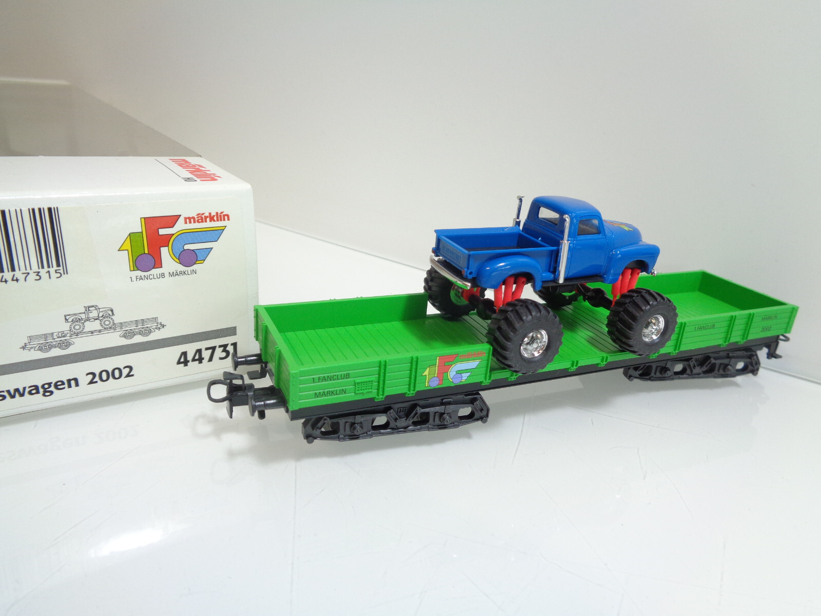 Märklin H0 44731 Jahreswagen 2002 Fanclub mit Monster Truck in OVP JD1264