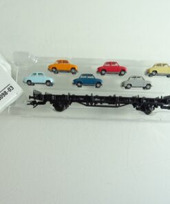 Märklin H0 45098-03 Autotransportwagen mit 6 PKW´s in OVP PR6856
