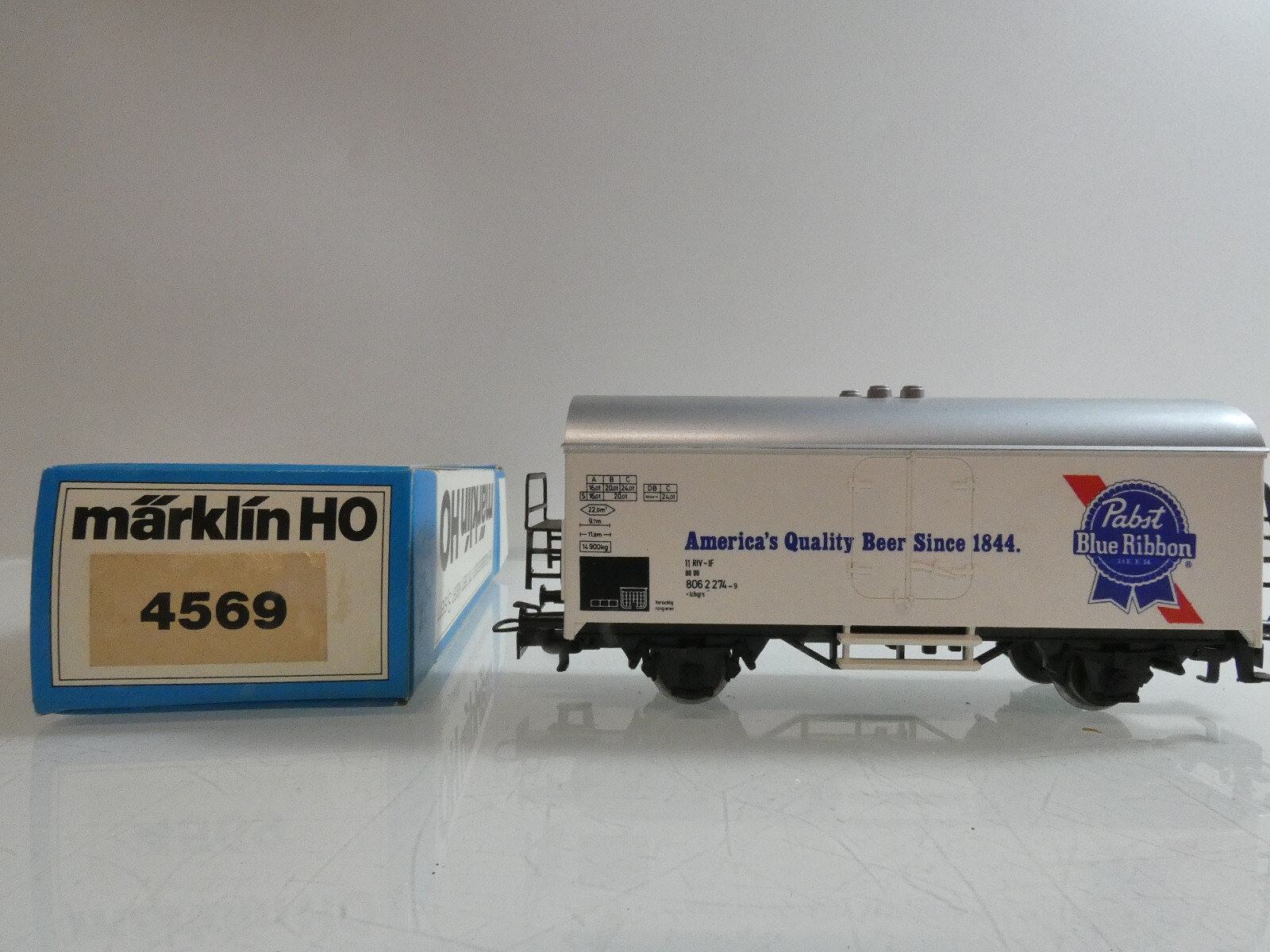 Märklin H0 4569 Kühlwagen Pabst Blue Ribbon in OVP C501