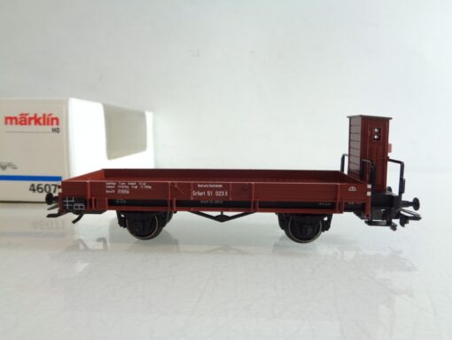 Märklin H0 46071 Niederbordwagen mit Bremserhaus der DR in OVP BH642 – Bild 3