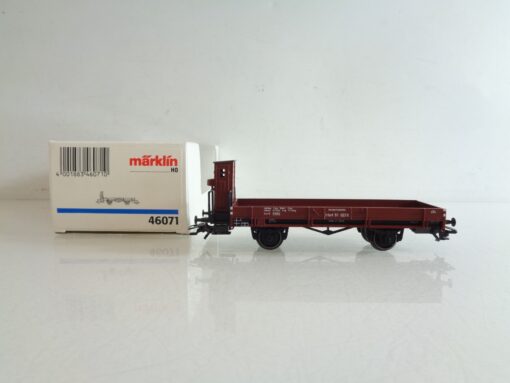 Märklin H0 46071 Niederbordwagen mit Bremserhaus der DR in OVP BH642