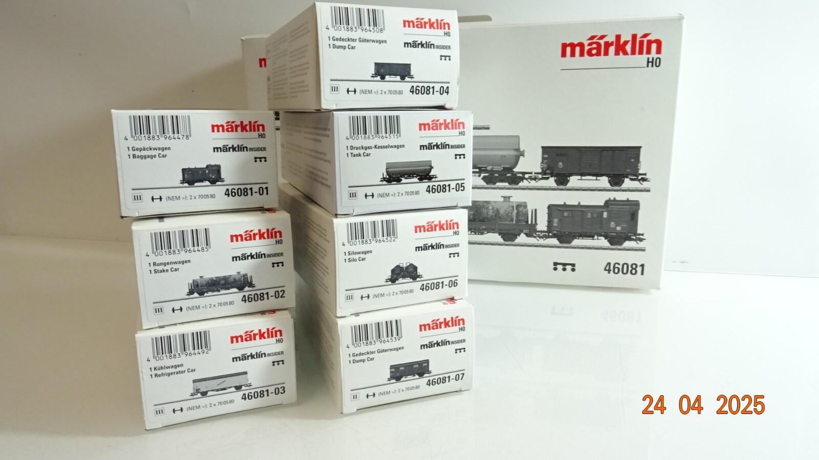 Märklin H0 46081 Güterwagen-Set/Epoche III der DB in OVP PR7281 – Bild 3