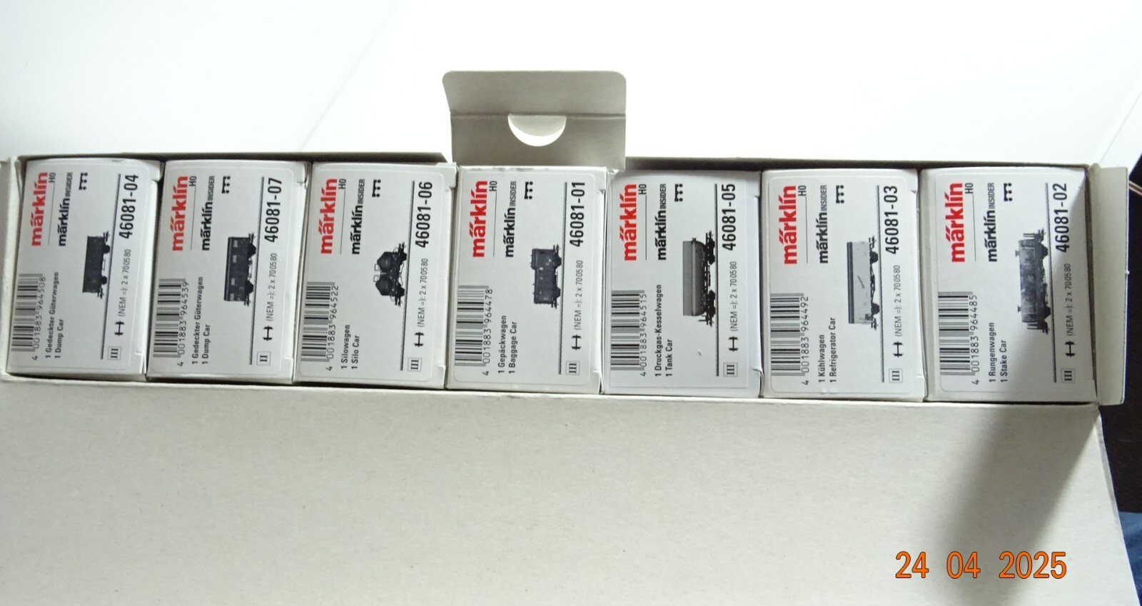 Märklin H0 46081 Güterwagen-Set/Epoche III der DB in OVP PR7281