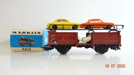 Märklin H0 4613 Autotransportwagen beladen der DB in OVP PR9085