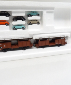 Märklin H0 46138 Autotransportwagen-Paar der DB mit 8 VW Käfern in OVP LE9353