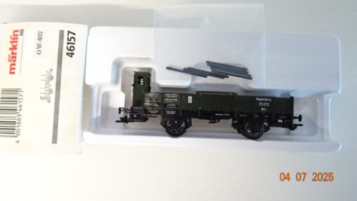 Märklin H0 46157 Niederbordwagen Regensburg der K.Bay.Sts.B. in OVP PR8883