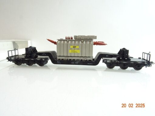 Märklin H0 4617 Tiefladewagen mit Transformator der EVS der DB in OVP PR6124 – Bild 3