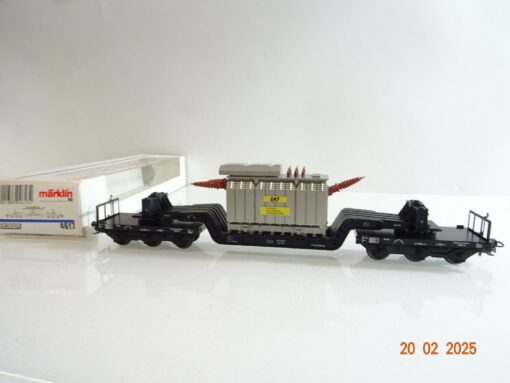 Märklin H0 4617 Tiefladewagen mit Transformator der EVS der DB in OVP PR6124