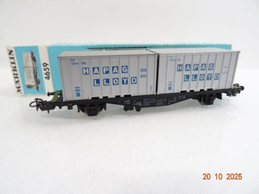 Märklin H0 4659 Containerwagen Hapag Lloyd der DB in OVP RR4199