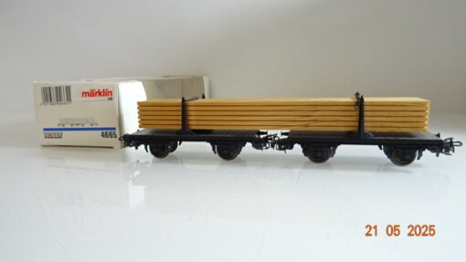 Märklin H0 4665 Langholzwagen mit Ladung  in OVP PR7872 – Bild 4