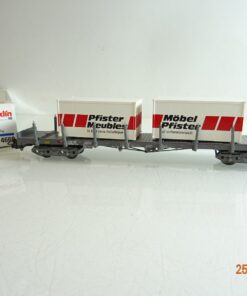 Märklin H0 4668 Klapprungenwagen mit 2 Container der SBB in OVP PR9891