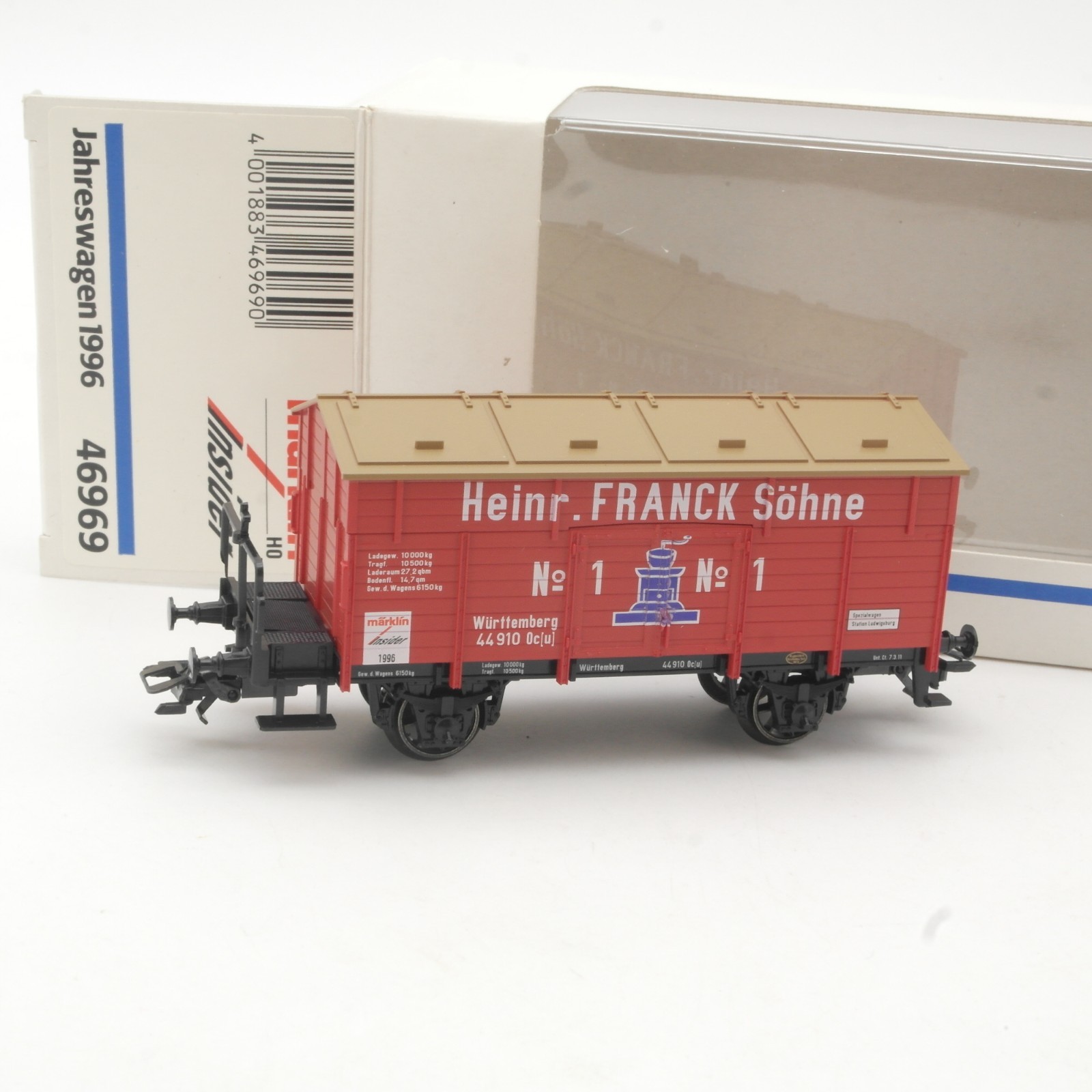 Märklin H0 46969 Klappdeckelwagen Jahreswagen 1996 in OVP RR5526