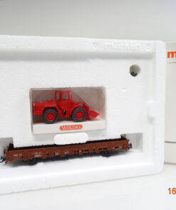 Märklin H0 46972 Flachwagen der DB mit Radlader in OVP LE5266