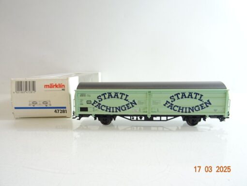 Märklin H0 47281 Schiebewandwagen Staatl. Fachinger der DB in OVP PR6603