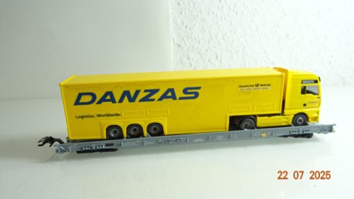 Märklin H0 47403 RoLa Niederflurwagen mit LKW Danzas RR2611 o. – Bild 3